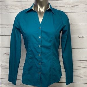Express Blue Button Down